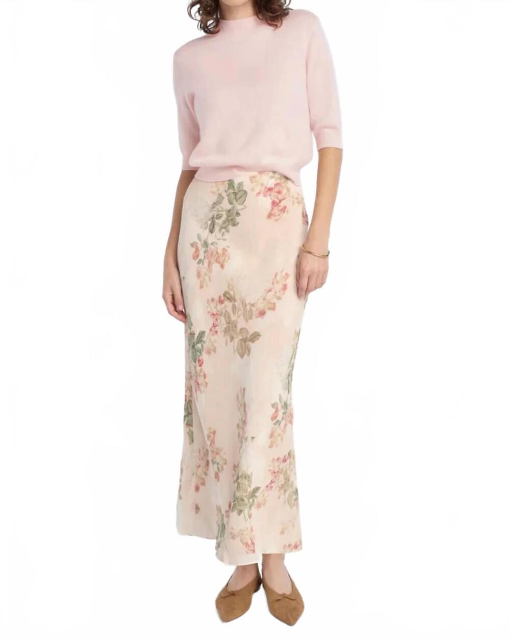NEW FAVORITE DAUGHTER favorite skirt in light peach rose